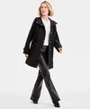 Michael Kors Michael  Petite Hooded Anorak Softshell Coat In Black