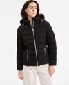 Michael Kors Michael  Women's Hooded Packable Puffer Coat, Exclusively At Macy's In Black