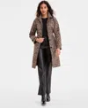 Michael Kors Michael  Petite Single-breasted Belted Trench Coat In Brown