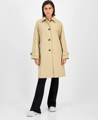 Michael Kors Michael  Petite Single-breasted Trench Coat In Neutral