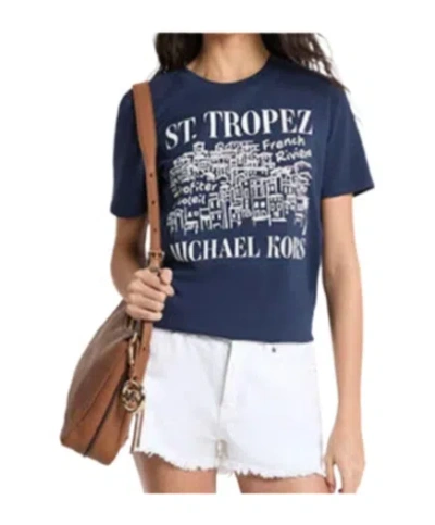 Michael Kors Michael  Provence Graphic T-shirt In Multi