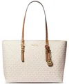 Michael Kors Michael  Quinn Extra Large Logo East West Tote In Neutral