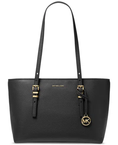 MICHAEL KORS MICHAEL MICHAEL KORS QUINN LARGE LEATHER EAST WEST TOP ZIP TOTE