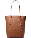 Michael Kors Michael  Quinn Large Leather North South Tote In Brown
