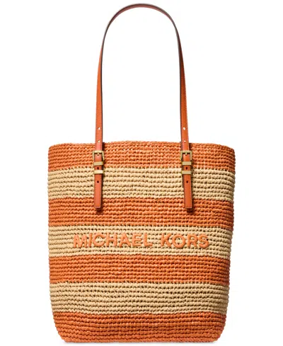 MICHAEL KORS MICHAEL MICHAEL KORS QUINN LARGE NORTH SOUTH WOVEN TOTE