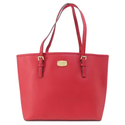 Pre-owned Michael Kors Michael  Red Color Pvc Tote Bag ()