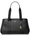 Michael Kors Romee Large Pebbled Leather Tote Bag In Black