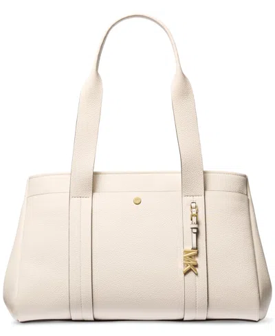 Michael Kors Michael  Romee Large Leather East West Tote In Neutral