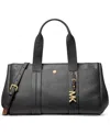 Michael Kors Michael  Romee Medium Leather East West Satchel In Black