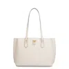 Michael Kors Ruby Leather Tote In White