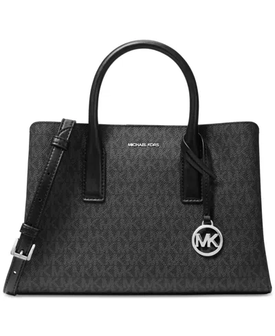 Michael Kors Michael  Ruthie Logo Satchel In Black