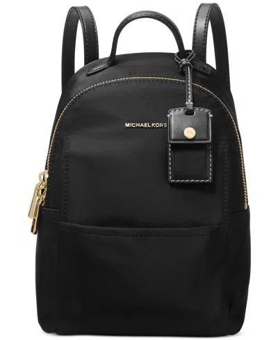 Michael Kors Michael  Sable Convertible Messenger Backpack In Black