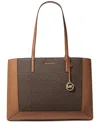Michael Kors Michael  Sallie Large East West Tote In Brown,acorn