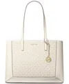 Michael Kors Michael  Sallie Logo Large East West Tote In Van,cream