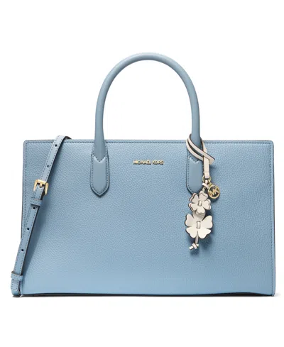Michael Kors Michael  Scarlett Medium East West Satchel Bag In Blue