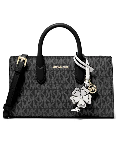 Michael Kors Scarlett Extra Small Monogram Crossbody In Black