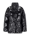 Michael Kors Waxed Short Down Jacket In Black