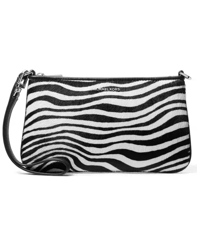 Michael Kors Michael  Silver-tone Hardware Convertible Wristlet In Black Multi
