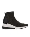 Michael Kors Skyler Sneaker In Black