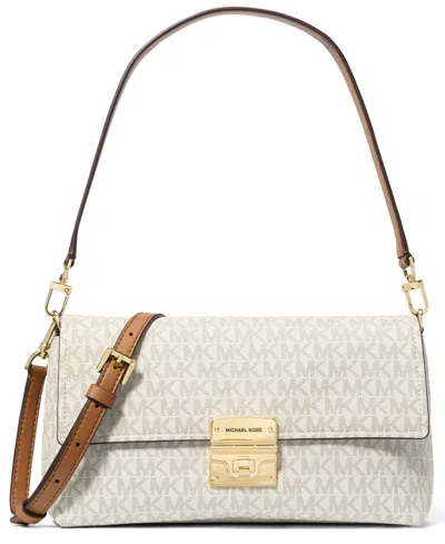 Michael Kors Michael  Small Convertible Pouchette Crossbody In White