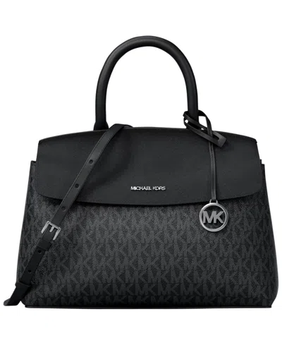 Michael Kors Michael  Small Crossbody Satchel Handbag In Purple