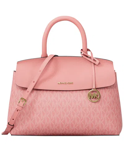 Michael Kors Michael  Small Crossbody Satchel Handbag In Pink