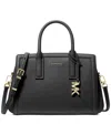 Michael Kors Structured Black Leather Shoulder Bag