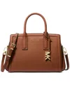 Michael Kors Michael  Small Leather Satchel In Brown