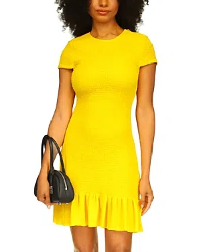 Michael Kors Michael  Smocked Mini Dress In Brtdandeli