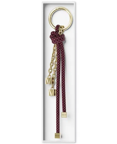 Michael Kors Michael  Speckled Cord Bag Charm In Neutral