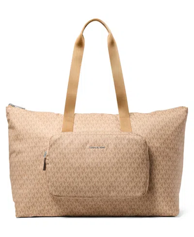 Michael Kors Michael  Tanner Extra-large Reversible Packable Tote Handbag In Brown
