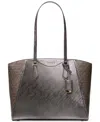 Michael Kors Michael  Taryn Extra Large Multifunction Top Zip Tote Bag In Brown