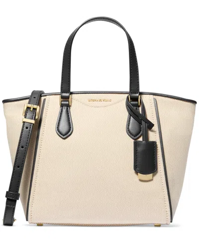 Michael Kors Michael  Taryn Small Convertible Top Zip Tote Crossbody In Black