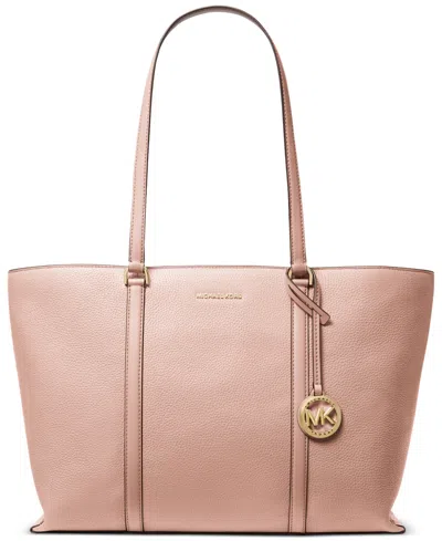 Michael Kors Kids' Michael  Temple Large Leather Tote In Soft Pink