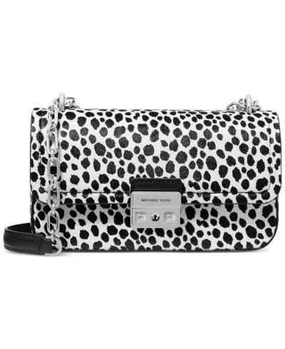 Michael Kors Michael  Tribeca Convertible Chain Shoulder Bag In Black Multi