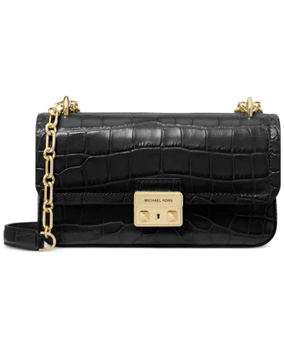 Michael Kors Michael  Tribeca Small Convertible Chain Shoulder Bag In Black