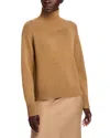 Michael Kors Michael  Turtleneck Easy Sweater In Brown