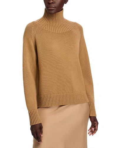 Michael Kors Michael  Turtleneck Easy Sweater In Brown