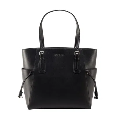 Michael Kors Michael  Voyager Small Tote Bag In Black