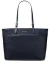 Michael Kors Michael  Winston Large Top Zip Multifunction Pocket Tote In Navy Blue