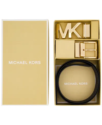 Michael Kors Michael  Women's 2-pack Leather Belts In Gold
