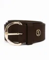 Michael Kors Michael  Women's 38 Mm Pebble Belt In Black