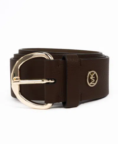 Michael Kors Michael  Women's 38 Mm Pebble Belt In Black