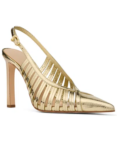 Michael Kors Michael  Women's Adriana High Stiletto Heel Pumps In Gold