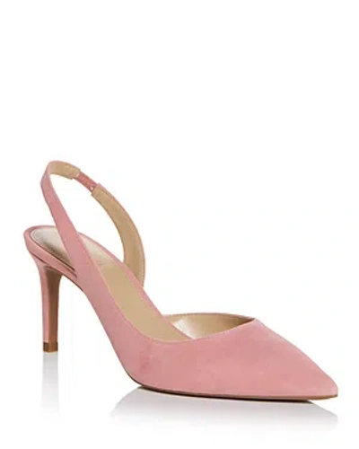 Michael Kors Michael  Women's Alina Pointed Toe High Heel Slingback Pumps In Sunset Rose