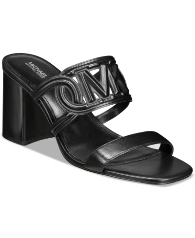 Michael Kors Michael  Women's Alma Mid Sandals In Black