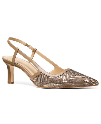 Michael Kors Michael  Women's Alora Mid Sling Pump In Brown