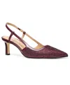 Michael Kors Alora Embellished Slingback Pump In Purple