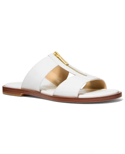 Michael Kors Michael  Women's Berkley Slip-on Flat Sandals In White