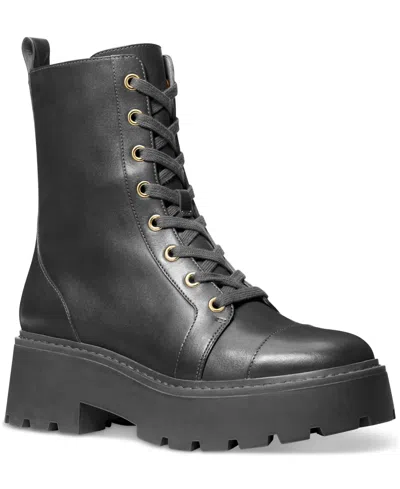 Michael Kors Blake Black Combat Boot